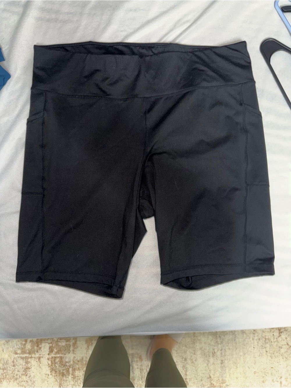 Ideology Black High-Rise Bike Shorts with Side Panels